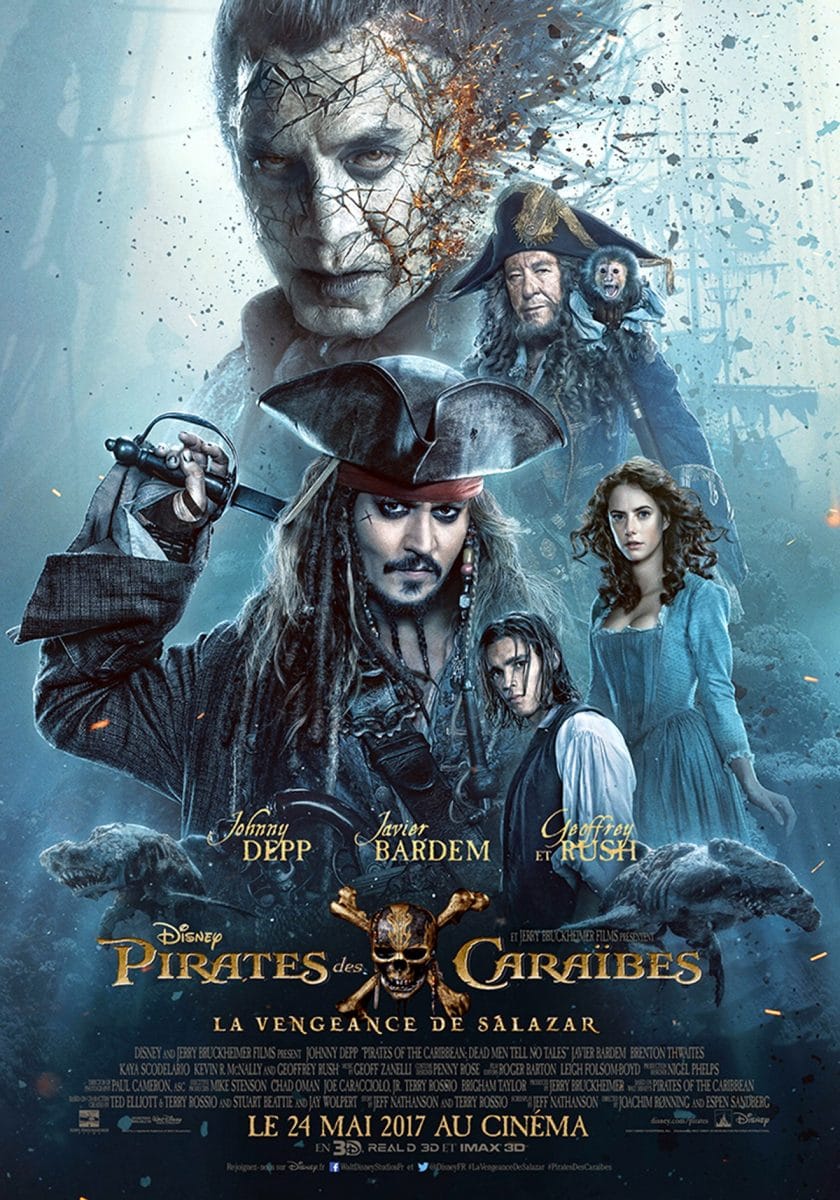 Pirates des Caraïbes La Vengeance de Salazar Affiche Blog photographe amateur à Pornichet La Baule Saint Nazaire Guérande en Loire Atlantique 44