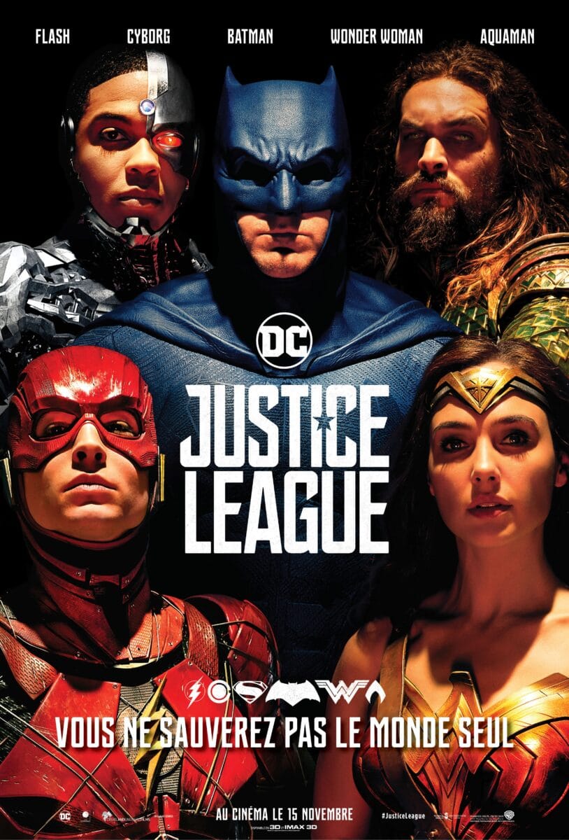 Justice League Affiche Blog photographe amateur a Pornichet La Baule Saint Nazaire Guerande en Loire Atlantique 44