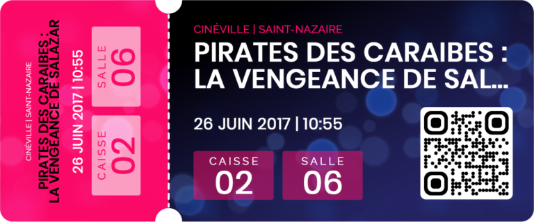 Pirates des Caraibes La Vengeance de Salazar Ticket Blog photographe amateur a Pornichet La Baule Saint Nazaire Guerande en Loire Atlantique 44