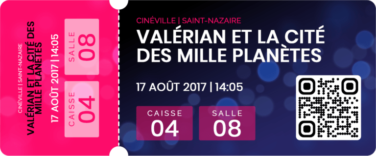 Valerian et la Cite des Mille Planetes Ticket Blog photographe amateur a Pornichet La Baule Saint Nazaire Guerande en Loire Atlantique 44