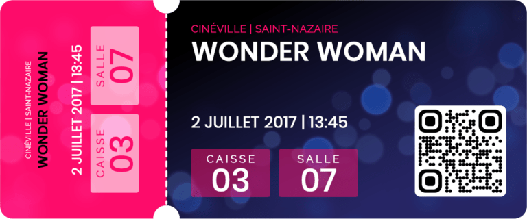 Wonder Woman Ticket Blog photographe amateur a Pornichet La Baule Saint Nazaire Guerande en Loire Atlantique 44