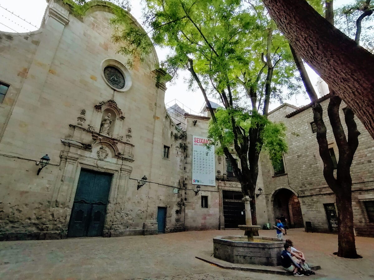 barri gotic placa sant felip neri